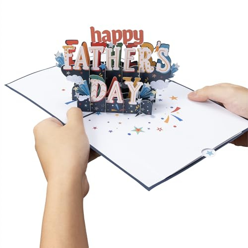 Diese-Klappkarten Biglietto Auguri Papà - Biglietto Pop-Up 3D - Auguri per Festa del Papà - Idea Regalo per una Giornata Speciale - Include Busta - 20 x 15 cm