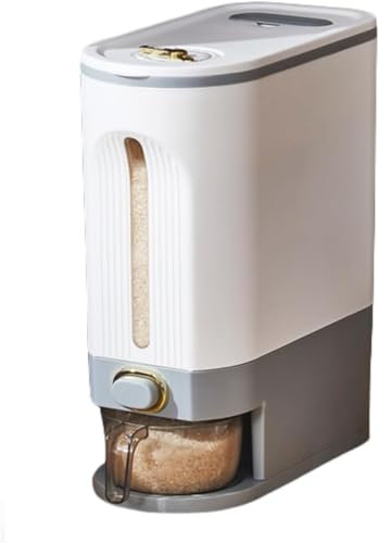 Stapelbarer Premium-Hundekeks-Aufbewahrungsbehälter – 15 kg Hundefutter-Aufbewahrungsbehälter mit Deckel und Schaufel mit luftdichtem Deckel und Messbecher