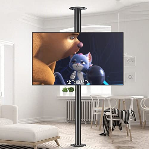 Universal TV Stand, Universal TV Stand Television Stands TV Stand Tvstand Rolling Mobile TV Stand With Shelf On Wheels For 45-65 Inch Screen TVs, Height Adjustable AV Shelf, Max VESA 400x400mm TV Brac