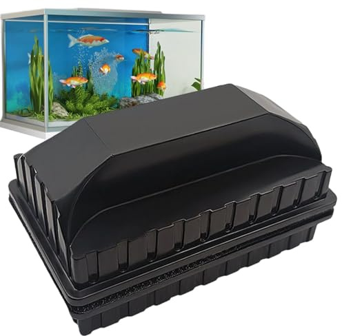 Magnetisk akvarierengörare – kraftfull rengöringsborste, akvarierengöringsmagnet | dubbelsidig rengöring akvarium glasalger magnet rengöringsskrapverktyg, hushåll flytande rengöringsborste