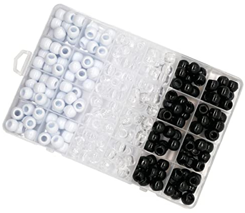 Healvian 240 Stück 12mm Dreadlock Ringe Durchbrochene Haarflechtperlen für Haarzöpfe und Dekoration