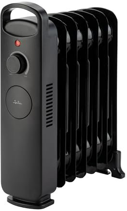 Jata JCRA1667 - Radiador de Aceite Bajo Consumo 850 W. 7 Módulos. Bajo Consumo. Termostato Regulable. Asa. Protección contra Sobrecalentamiento. Compacto: 30 x 13 x 38,8 cm