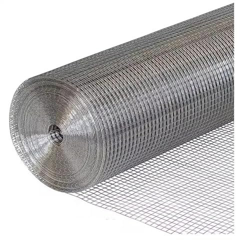 VXHCS Maschendraht 10mm/0,6mm Balkonnetze Geschweißtes Drahtgeflecht Edelstahl-Seilnetz für Fußballplatz Garten Volierendraht (0.6x5m)