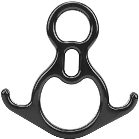 Figura 8 Discensore Yoga 8 Loop, Aerea Yoga Altalena Aviation Magnesio Lega di Alluminio Frenata Protezione Attrezzature Forniture Attrezzatura per Discesa in Corda Doppia per