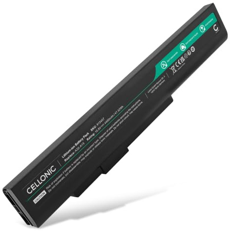 CELLONIC 1x Akku kompatibel mit Medion Akoya E1318T, E6201, E6221 | 1x, (4400mAh-10.8V-Lithium-Ionen), Notebook Akku, für Medion A42-A15, A41-A15, A32-A15, für MSI CX640 / CX640MX, CX640X
