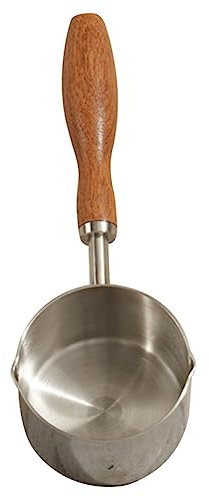 NAMOARLY Small Saucepan Milk Pot 300ml Stainless Steel Oil Pouring Pan Handheld Nonstick Cooking Pot for Kitchen and Restaurant