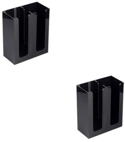 yuwqqoajv 2 Juegos de Portavasos de café ABS duradero, solución práctica y conveniente, estante de almacenamiento de vasos desechables de 2 compartimentos