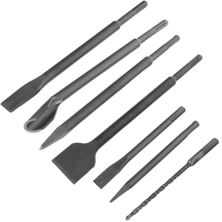 DOITOOL 1 Juego De Cinceles Eléctricos Puntas De Destornillador Para Taladro De Repuesto Brocas Para Madera Brocas Para Metal Broca Helicoidal Broca Para Metal Acero Cromado 40