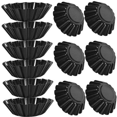 STOBAZA 12piezas Moldes Para Tartas Al Antiadherentes Unidades Desmontables Para Bizcochos Tartas Cupcakes y Muffins