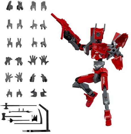 T-13 Action Figures, 3D -gedruckte Titan 13 Actionfigur, Sammleraktionsfiguren, Für Kindersammlung Bücherregale Geburtstag Wohnzimmer Erwachsene Schreibtisch Home Home