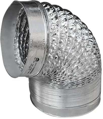 Flexibles Rohr, Aluminiumfolienrohr, flexibler Belüftungsschlauch, Entlüftungssystem for Küchentoiletten, Hydrokultur-Abluftkanal(Length 1m,Dia.100mm)
