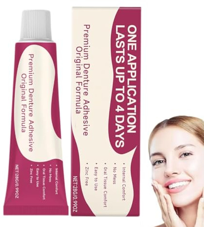 Adhesivo Premium para Prótesis Dentales, Adhesivo Termoplástico para Prótesis Dentales, Fijador para Prótesis Dentales, Pegamento Dental para Dientes, Mejora el Ajuste, la Comodidad (1 piezas)