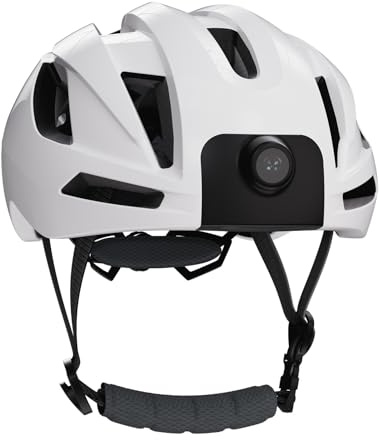 Asixxsix Casque de Vélo Intelligent avec Bluetooth, Caméra 1080P et Clignotant, Casque de Cyclisme pour Vélo de Montagne et de Route, Scooter électrique, Skateboard, Patinage, pour (White)