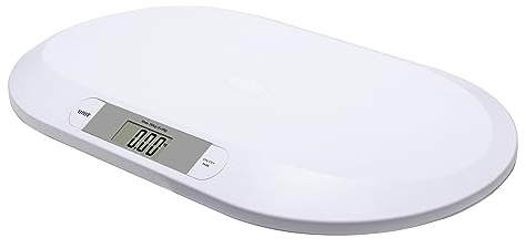 Naroote Bilancia per Bambini Design Leggero e Compatto Display LCD di Facile Lettura Bilancia Digitale per unità KG/LB per Neonati Adatta per Neonati