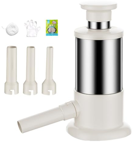 Máquina para hacer salchichas, acero inoxidable, relleno de salchichas, máquina de prensa manual | Estabilidad antideslizante, máquina para hacer salchichas caseras, procesamiento de carne, cocina