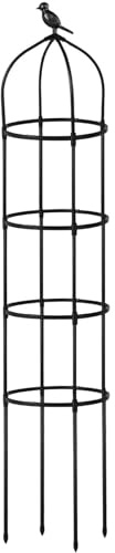 Traliccio da giardino per piante rampicanti, supporto regolabile in metallo da 175,3 cm, traliccio rialzato per aiuole da giardino rialzate, per fiori di vite, , rosa, patio, aiuola rialzata