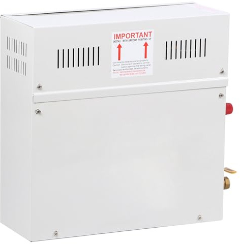Cocoarm 6KW ånggenerator i Rostfritt Stål Bastuångare med Styrenhet 220 Till 240V 95 Till 131F Temperaturområde 1 60 Min Timer för Basturumsbadutrustning