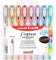 uni-ball Mitsubishi Pencil - 8 Stylos Rollers Encre Gel Signo - Couleurs Métalliques - Pointe 0,8 mm - Écriture Médium - Rollers Créatifs pour Carterie et Loisirs Créatifs