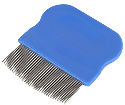 Ezy Dose Head Lice Comb, Acu-Life Short Pin Comb for Head Lice Treatment, Nit Free Comb