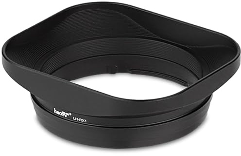 Haoge Quadratische Metall-Gegenlichtblende für Sony FE 35 mm F2.8 ZA 55 mm/F1.8 ZA Carl Zeiss Sonnar T* FE 24 mm F1.8 ZA Objektivbajonettschirm LH-RX1