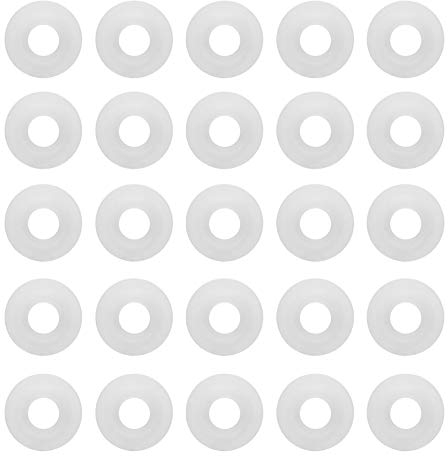 Silicone Rubber Gaskets Washer for Swing Flip Bottles, Bottle Seals Gasket Home Brew Beer Top Washers Leak Proof Soda Seal White Cap High Pressure Stoppers Compatible with Brew Beer Sealing Use