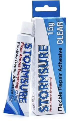 Stormsure Reparaturkleber für Wassersport-Ausrüstung: 15g Klarer Kleber für Langlebige, Wasserdichte Reparaturen