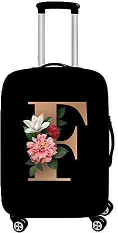 Hiseng Elastisch Kofferhülle Kofferschutzhülle Gepäck Cover Reisekoffer Hülle Koffer Schutzhülle Luggage Cover Waschbarer Kofferüberzug (L (26-28inch),F)