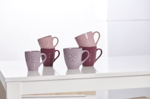 Ritzenhoff & Breker Kaffeebecher Flower Größe 3er Set Kaffeebecher 520 ml Flower