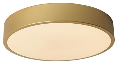 LUCIDE UNAR - Deckenleuchte - Ø 30 cm - LED 3 StepDim - 1x18W 2700K - Mattes Gold/Messing
