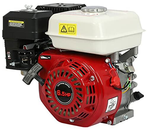 6.5HP Gas Engine, 160CC 4-Stroke Industrial Grade OHV Gasoline Engine, Motor Gas Powered Multi-Use Engine, Go Kart Gas Engine Motor for Compressor Scarifier Lawnmower Pump Generator Flail Mower
