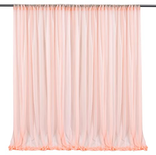 Transparentem Voile Querbehang Freihanddeko Hintergrund Vorhänge Fertiggardine Fensterdekoration Vorhangschals Dekoschal für Hochzeitsdekorationsschal Wohnzimmer Schlafzimmer,1 Stück 75 cm x 215 cm