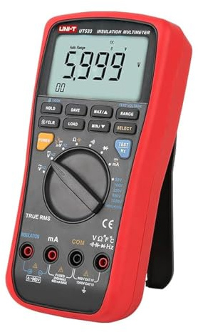 UNI-T Uni-trend Ground resistance meter UT533 True RMS Insulation Resistance Tester Digital Multimeter Auto Range AC DC ohm Megohmmeter Voltmeter Capacitance Test