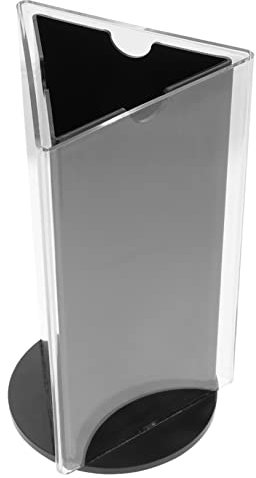 EXCEART Acryl Schilderhalter Für Menüs Drehbarer Tischschildhalter Aus Acryl Menühalter Für Restaurant Und Veranstaltung Stabiler Tischschildständer Acryl-kartenhalter Für Tischdisplay