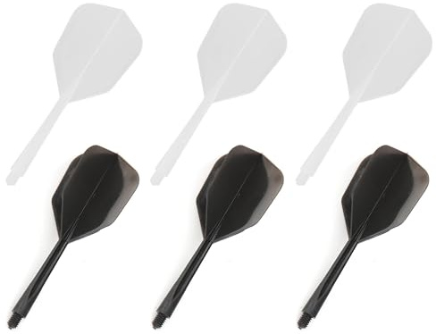 SEABABOO 6 st dart skaft och flights integrerade dartflyg med skaft dartpilar och flygningar integrerade pilskaft och flygningar 2BA axeldiameter och flygplanstillbehör