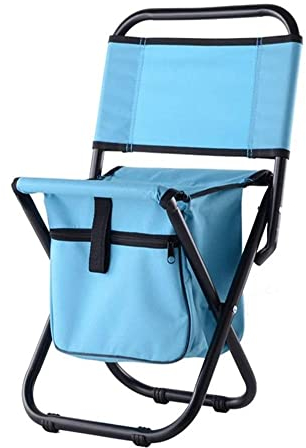 GONGGUJ Outdoor-Klappstuhl, Picknickstuhl, Outdoor-Stühle, Angelrucksack-Stuhl mit doppellagigem Oxford-Gewebe für Angeln, Camping, Haus, Leichter und langlebiger Picknickstuhl, Klappstühle