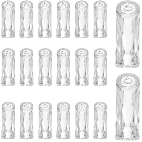 PATIKIL Jalousie Zug Kordel Knöpfe 20stk Plastik Fenster Jalousie Kordel Knöpfe Tropfen Zieh Ende für Vorhang Basteln Kordelzug Quasten Fenster Dekor Römische Rollos Zug Kordeln Klar