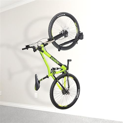 CyclingDeal Bike Wall Mount Rack - Vertical Adjustable Foldable Bicycle Parking Rack - for 20-29 MTB 700C Road Bikes Home Garage Storage - Max. Tire Width 2.4 - 1 Pack