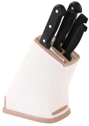 Soportes de cocina usados múltiples: organizador de portacuchillos, soporte de almacenamiento portátil | Soporte de almacenamiento de cocina que ahorra espacio con orificio de drenaje, organizador