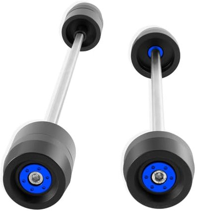 DKPMWD Sturzpads Motorrad Motorrad Vorder- Und Hinterrad Gabel Achse Sliders Crash-Protektoren FÜR Suzuki Für GSX-R600 Für GSX-R750 Für GSX-R1000 Für GSXR 600 750 1000 Motorrad Rahmen(Blau)
