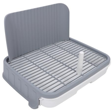 Hundetoilette mit Vertikalem Postdesign und Großem Pad, das aus Geruchloser PP, Nicht -Slip -Basis, Maschentraining Töpfchen für Einfache Reinigung und Stabile Struktur Erstellt