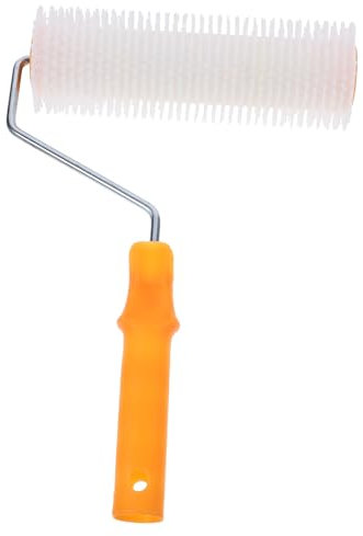 Veemoon Rodillo para Pisos Autonivelantes Púas para Pintura Epoxy, Plástico y Metal, Elimina Burbujas de Aire, Adecuado para Construcción de Pisos de Color Aleatorio Estilo Aleatorio