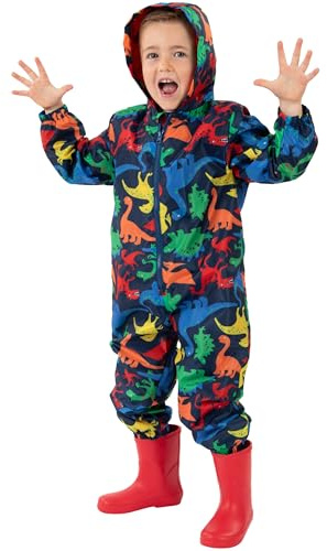 Harry Bear Pojkarnas Regnoverall, Dinosaurie Barn Regnoverall, Dinosaurie Pojkarnas Regnjacka, Barn Regnjacka, Blå 98