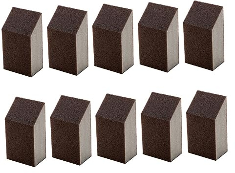 COLLBATH 10 Esponjas de Limpieza Marrón para Cocina Reutilizables Esponja Eficaz para Eliminar Óxido y Suciedad en Ollas y Superficies