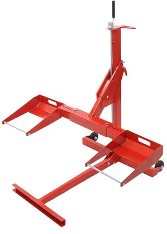 Rasenmäherheber, Garten Rasenmäher Lifter 340KG Rasenmäher Lift Werkzeug 0-62 cm Hubhöhe Hebevorrichtung, Rasentraktor-Heber, Rasentraktorheber für Rasenmäher und Gartentraktoren