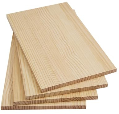 NIRNHYRUR Tablero de Madera Tableros de Madera sin terminar, tableros Pino for estanterías, Mesa, proyectos Bricolaje, Amarillo Claro, Varios tamaños(2 Cm,L 100 cm x W 25 cm)