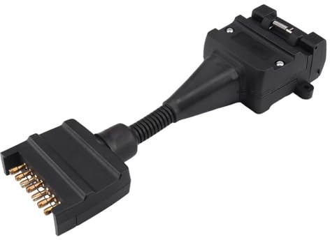 KIXZSAZ Enchufe de Remolque Plano de fácil instalación, fiable, para una conexión cómoda con Adaptador para remolques, Camiones y caravanas