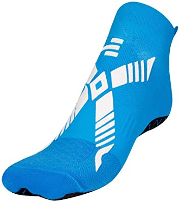 REVENGE calcetines técnicos antideslizantes, para todas las actividades en el agua, 100% Made in Italy Unisex-adulto Azul Blanco tg.S 34-37