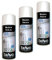 Lot de 3 bombes de peinture, spray Hautes températures ou radiateurs, Intérieur et Extérieur, 400 ml, de MadeInNature (Lot de 3 Radiateurs Blanc Satin)