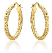 PRINS JEWELS Diamantierte Creolen 14 Karat 585 Gelbgold (20) | Diamantierte Creolen aus echtem 14 Karat 585 Gelbgold, in Italien gefertigt und mit dem Feingehalt 585 punziert.