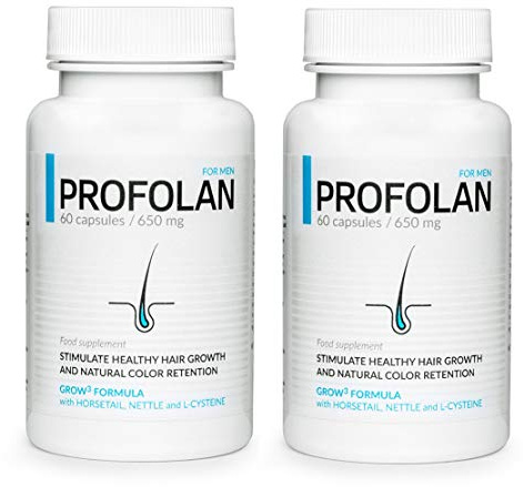 PROFOLAN Per uomini – Alta qualità Food Supplement, capelli crespi e naturali (120 capsule)